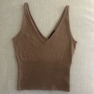 Guess cropped knit tank
